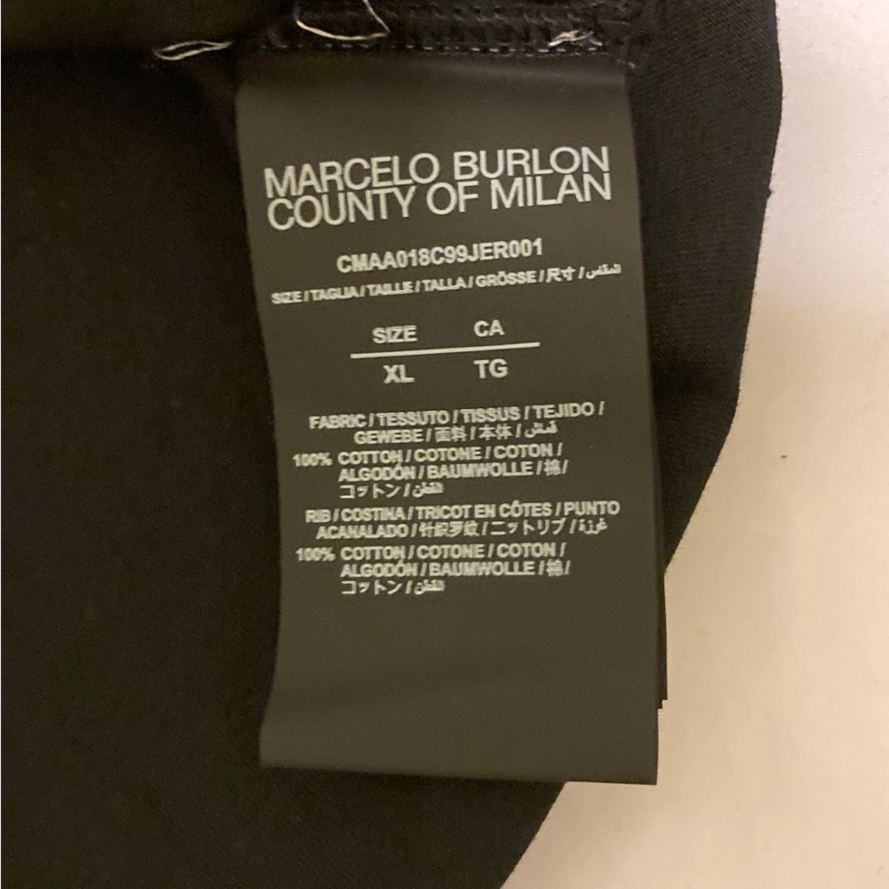 Marcelo Burlon County of Milan Black Tag Tee - Picture 5 of 8